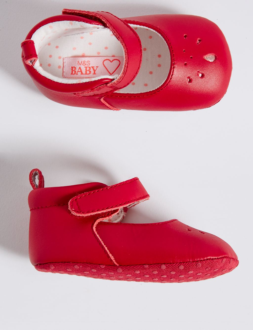 Baby Leather Riptape Pram Shoes 1 of 4