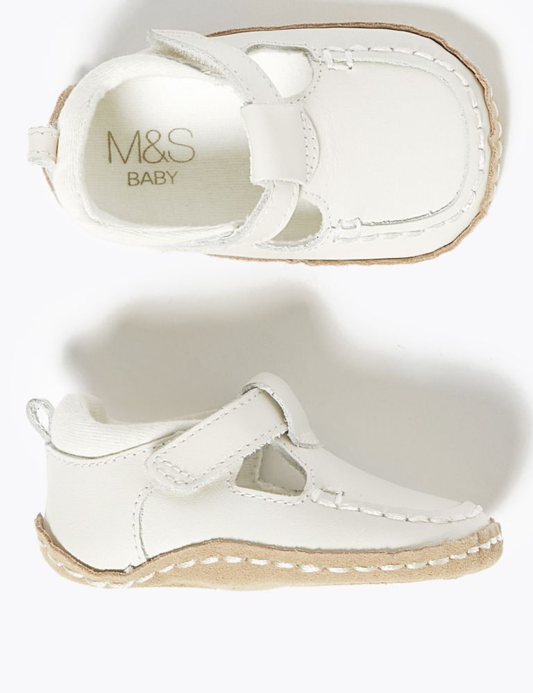 Baby Leather Riptape Shoes (0-12 Mths) 2 of 4