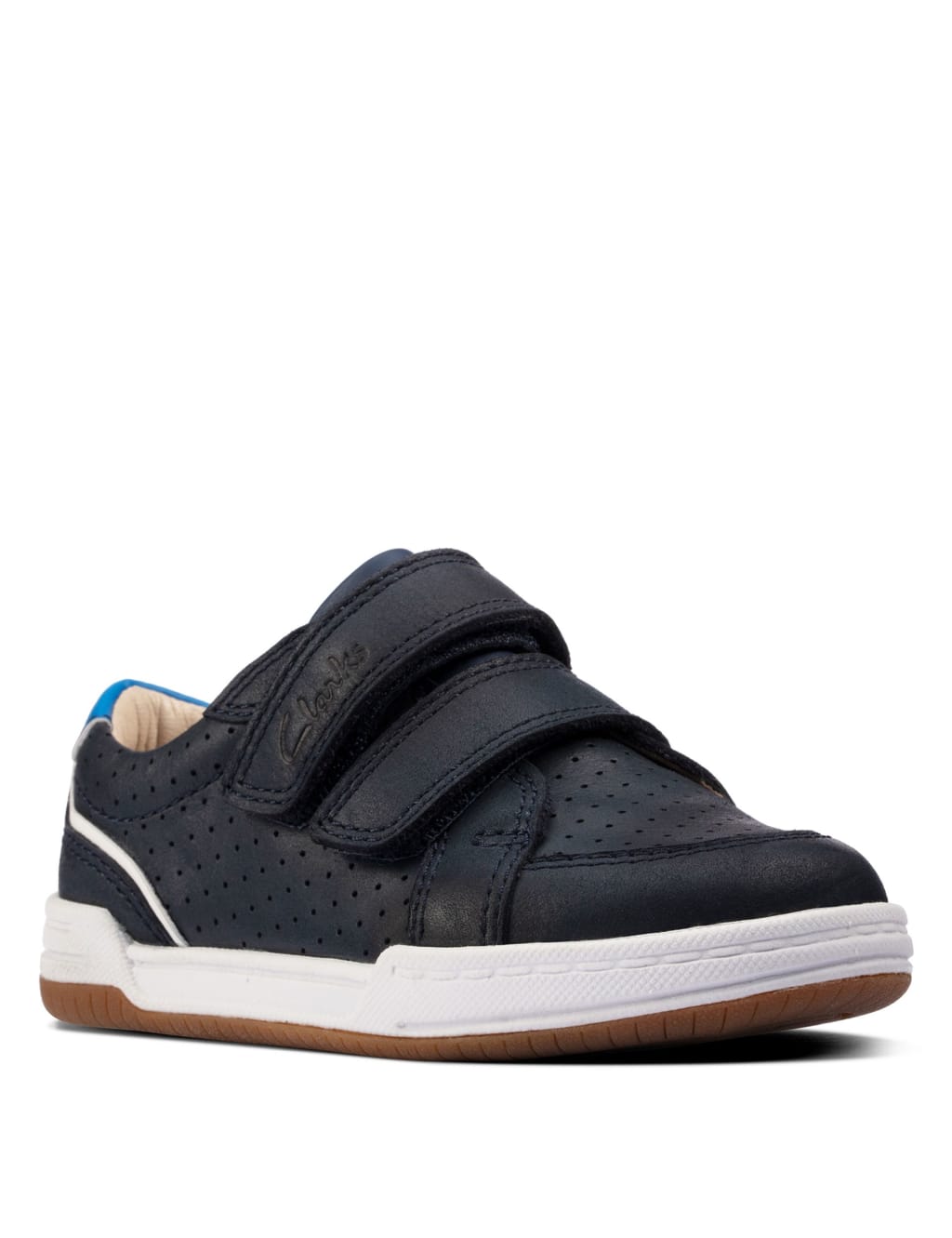 Baby Leather Riptape Trainers 4 Small 9.5 Small CLARKS M S