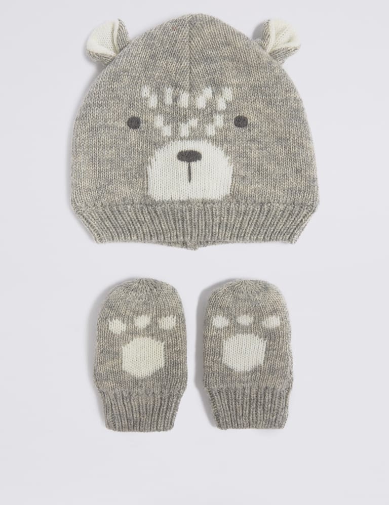 Baby Novelty Hat Mittens Set M S