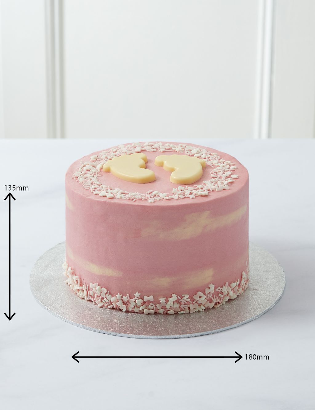 Baby Shower Cake - Girl (Serves 16) 2 of 5