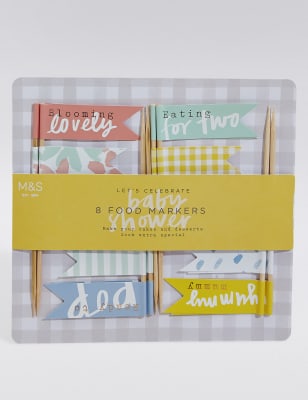 Baby Shower Food Markers M&S