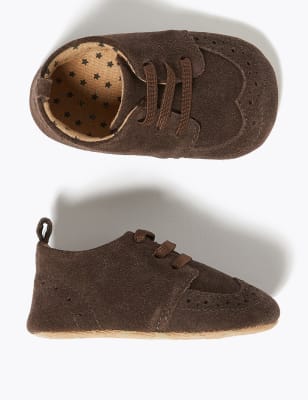 infant brogues tan