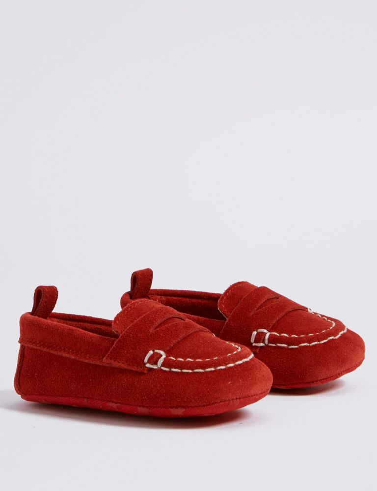 Baby Suede Loafer Pram Shoes 1 of 4