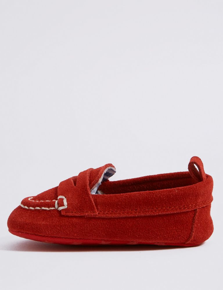 Baby Suede Loafer Pram Shoes 3 of 4