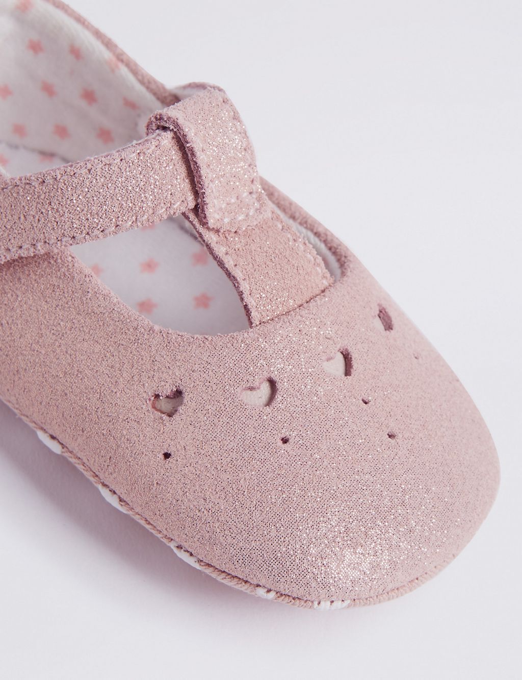 Baby Suede Sparkle Pram Shoes 4 of 4