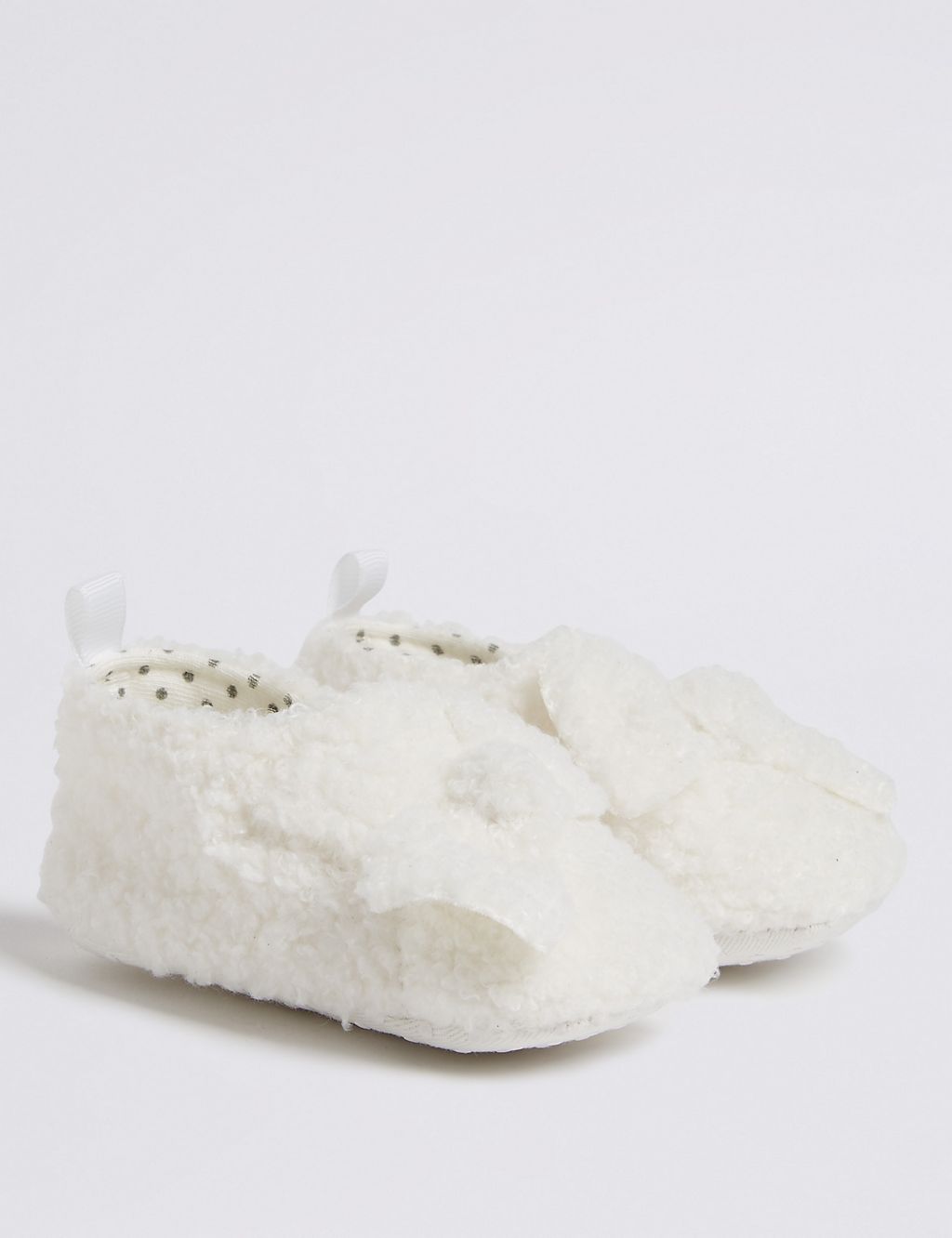 Baby Textured Bow Pram Shoes 3 of 4