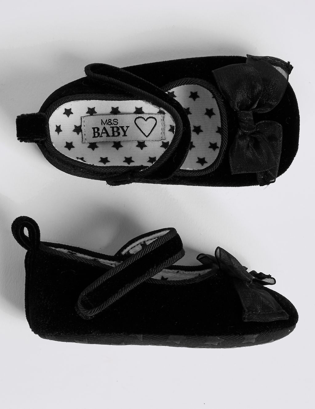 Baby Velvet Pram Shoes 1 of 4