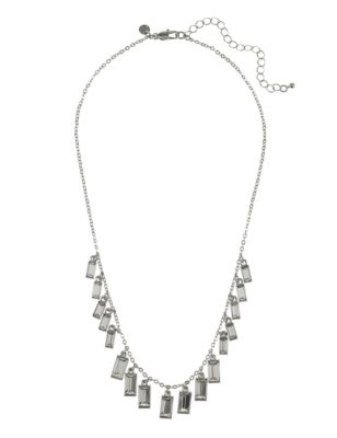 Baguette Diamanté Collar Necklace MADE WITH SWAROVSKI® ELEMENTS Image 1 of 1