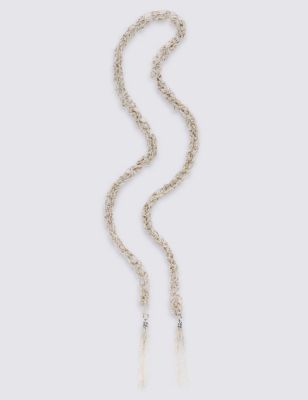 Ball Chain Lariat Necklace Image 1 of 1