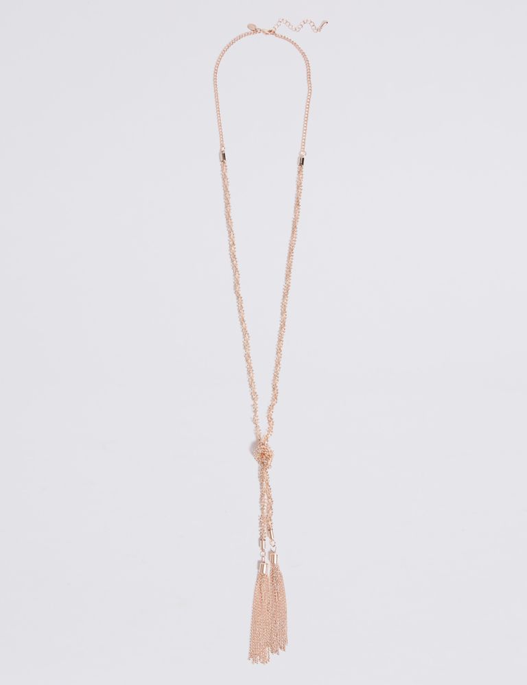 Ball Chain Tassel Necklace 2 of 2