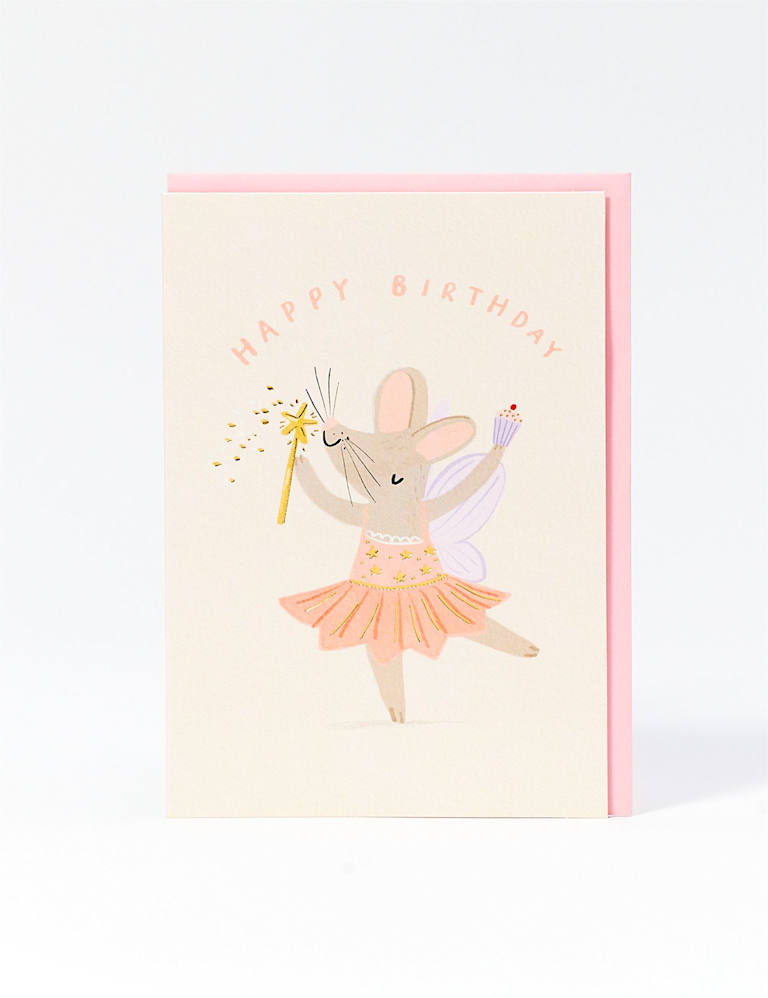 Ballerina Mouse Birthday Card For Her M&S