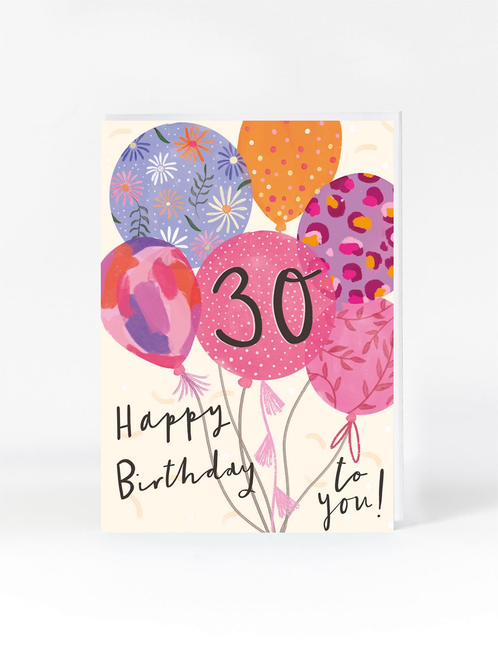 Balloons 30th Birthday Card | M&S