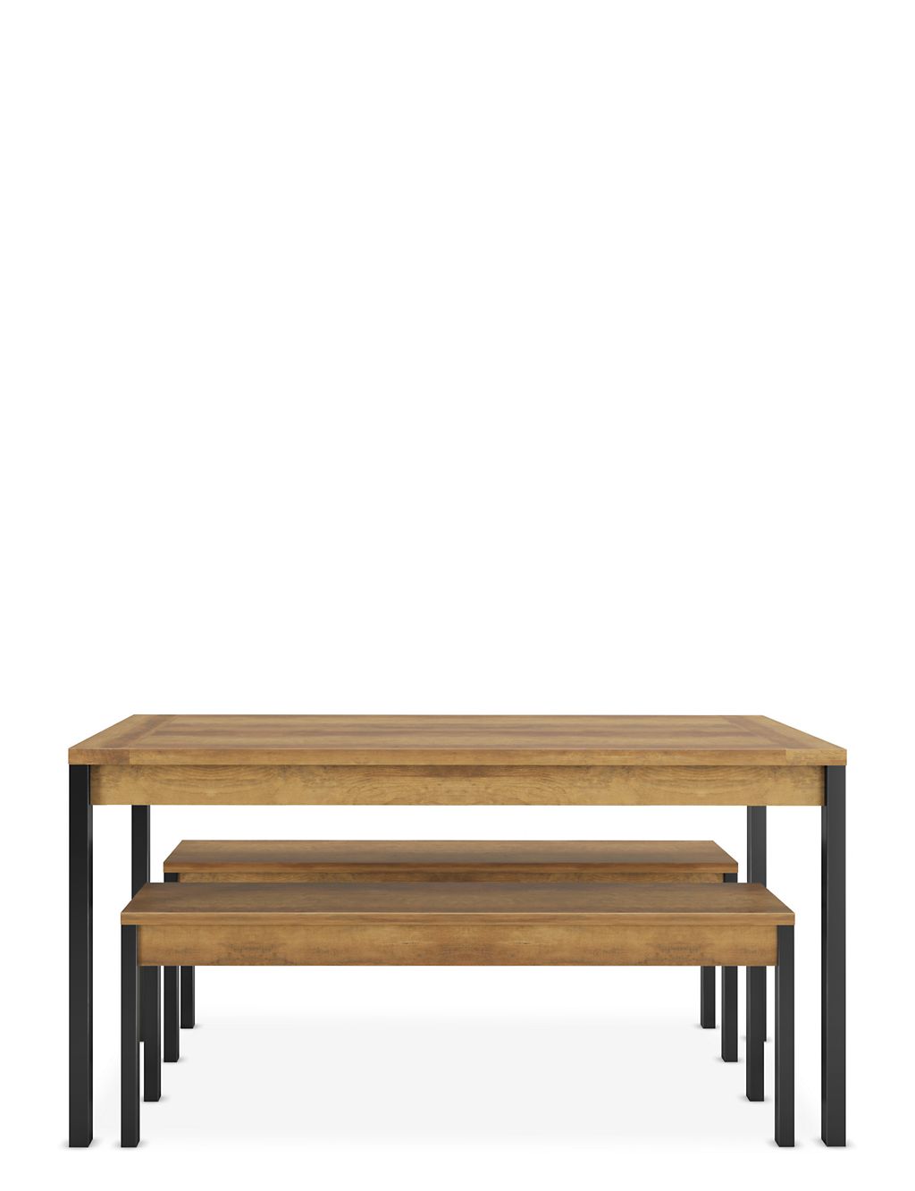 Baltimore Dining Table with Benches 3 of 9