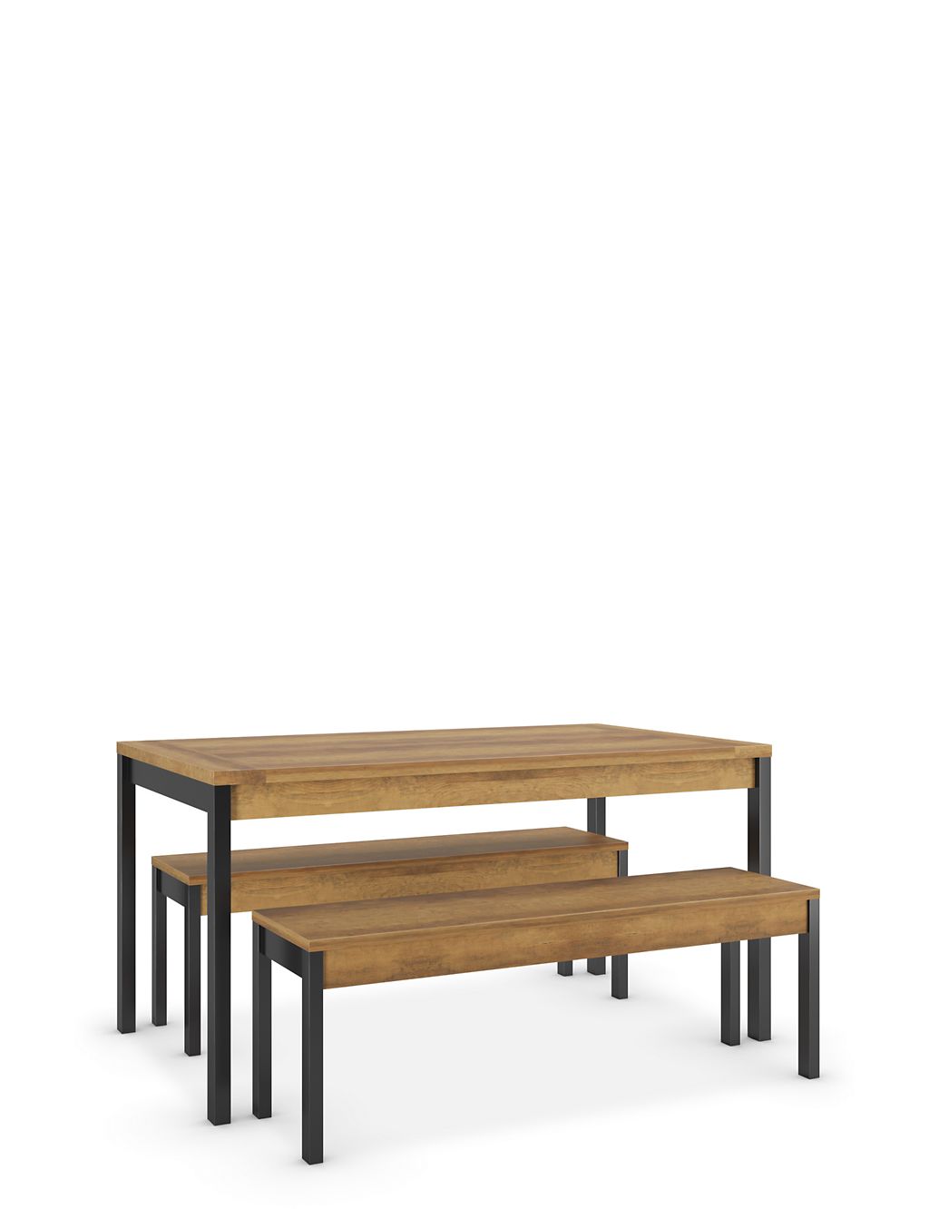 Baltimore Dining Table with Benches 2 of 9