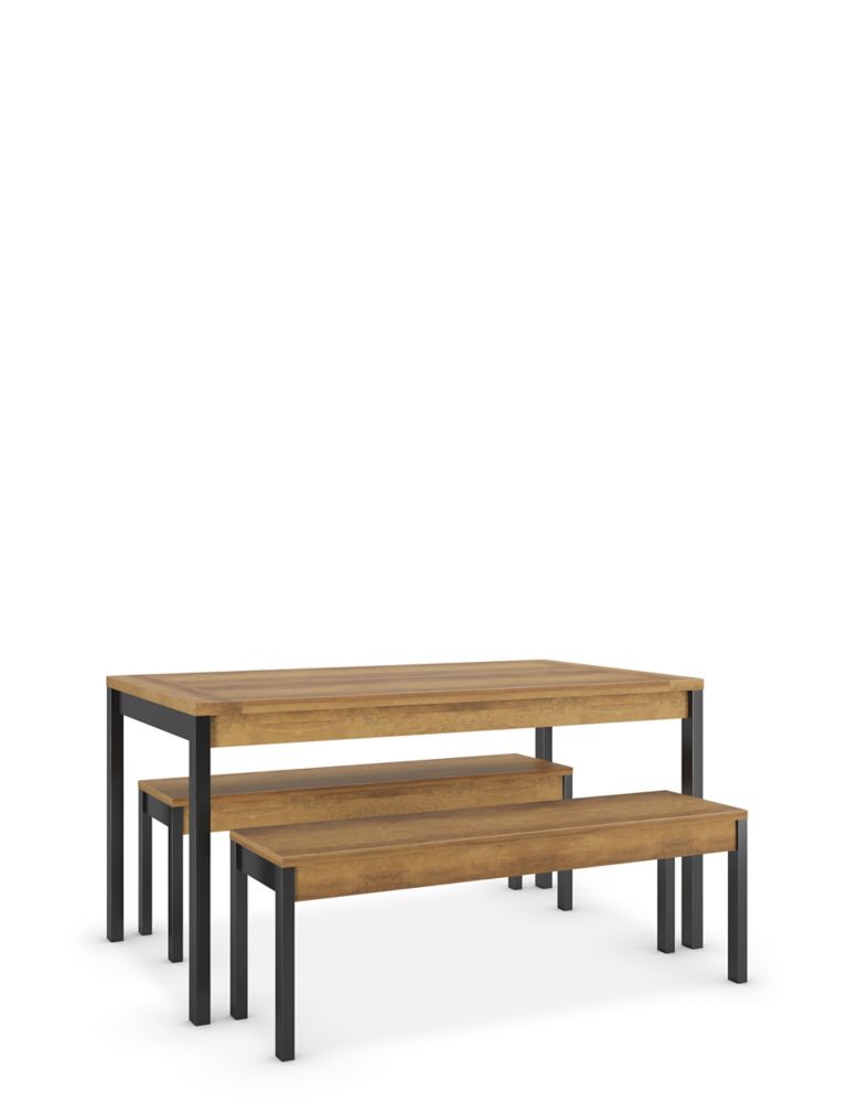 Baltimore Dining Table with Benches 3 of 9