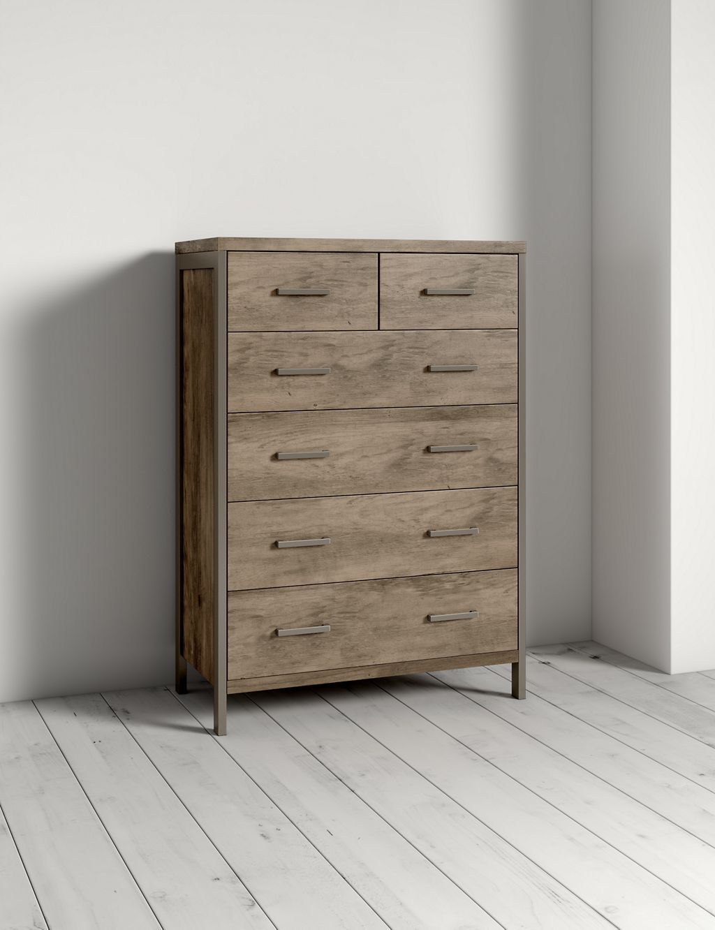 Baltimore Grey 4+2 Drawer Chest 1 of 6