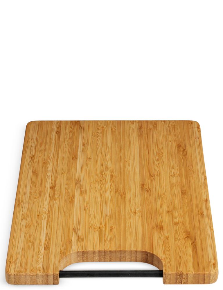 Bamboo Chopping Board with Silicone Rod Handle 1 of 2