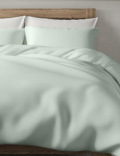 Bamboo Cotton Blend Sateen Duvet Cover 4 of 4