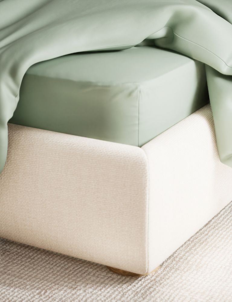 Bamboo Cotton Blend Sateen Fitted Sheet 1 of 4