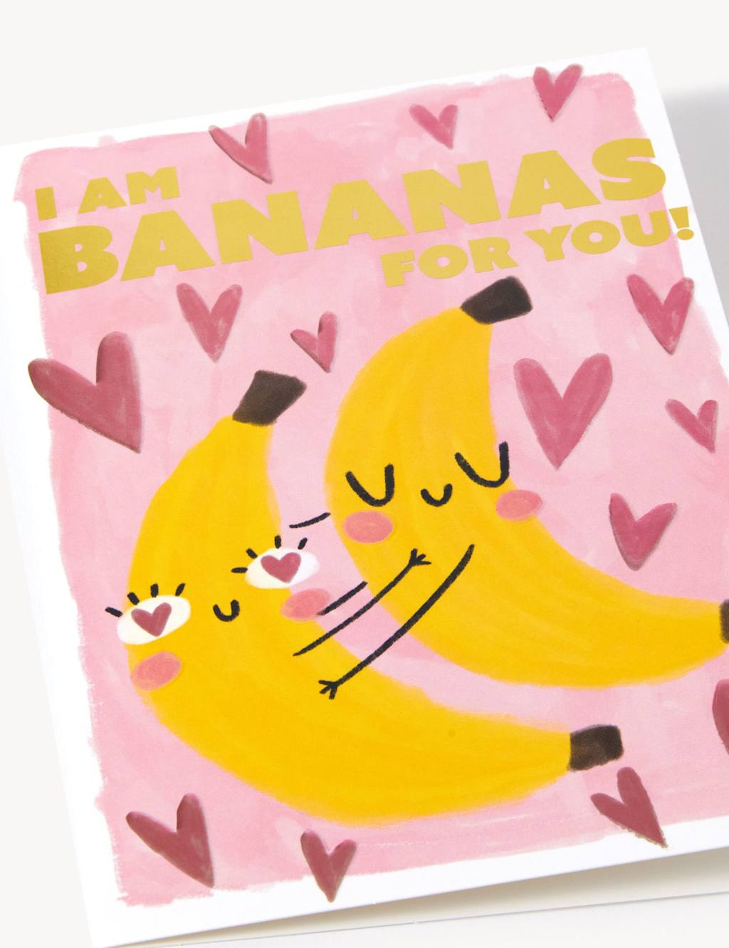 Bananas For You Valentine's Card M&S
