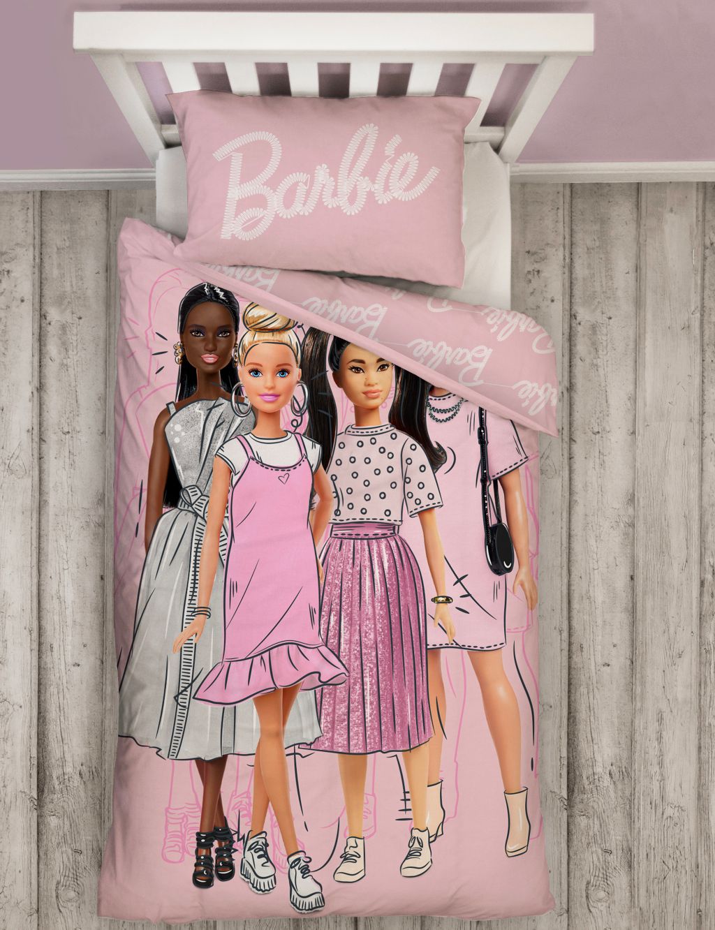 Barbie™ Figures Single Bedding Set 3 of 8