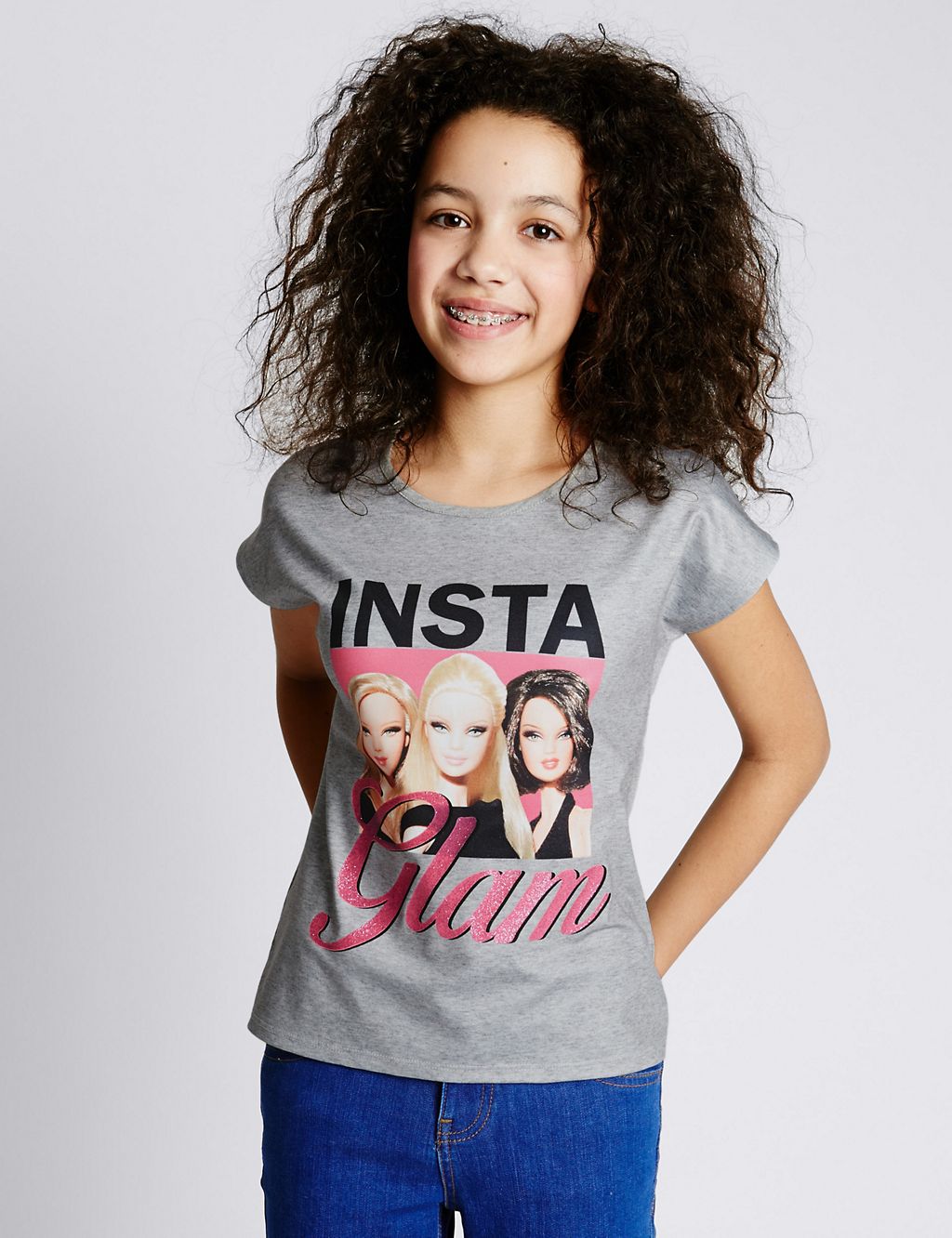 Barbie™ Insta Glam Slogan T-Shirt (5-14 Years) 3 of 3