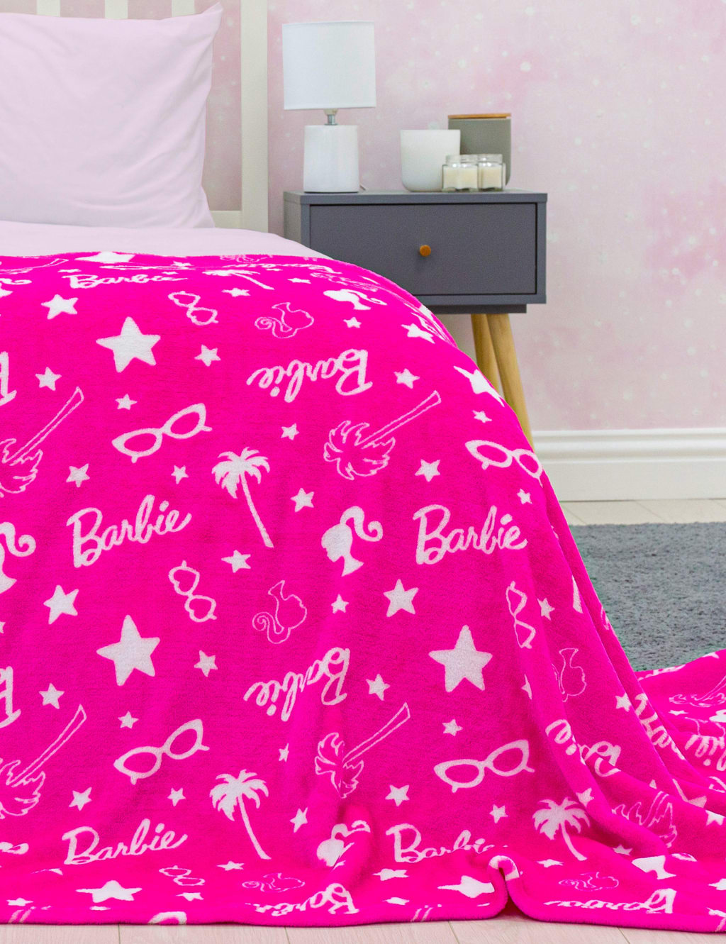 Barbie fleece throw blanket store