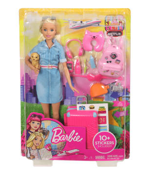 barbie travel playset