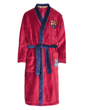 Barcelona F.C. Dressing Gown with StayNEW™ (3-16 Years) Image 2 of 5
