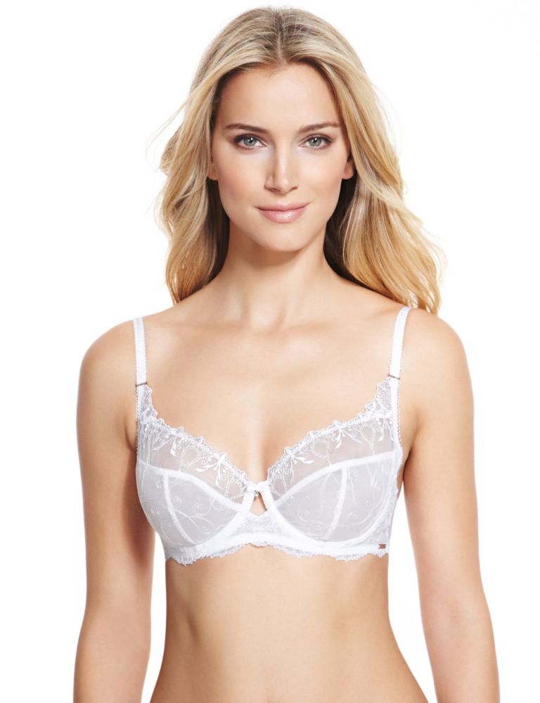 Baroque Embroidered Balcony A-DD Bra 1 of 4