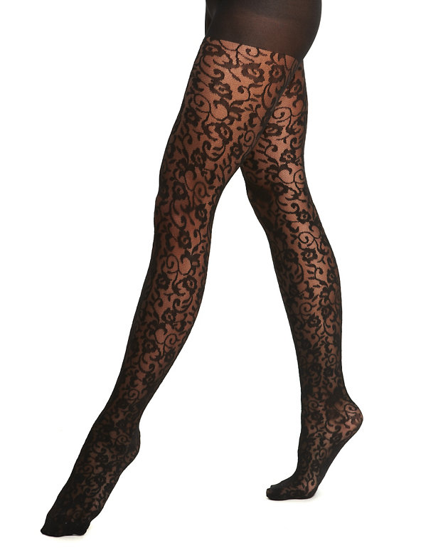 Baroque Mesh Tights 1 Pair Pack Image 1 of 2