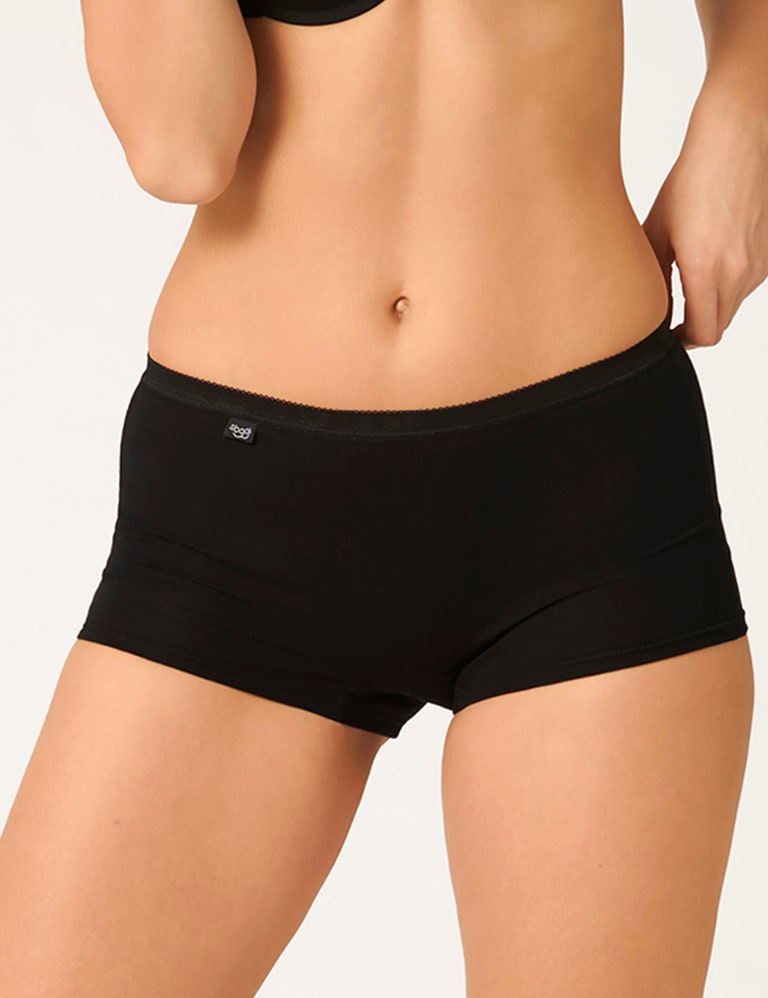 High waisted on sale black cotton shorts