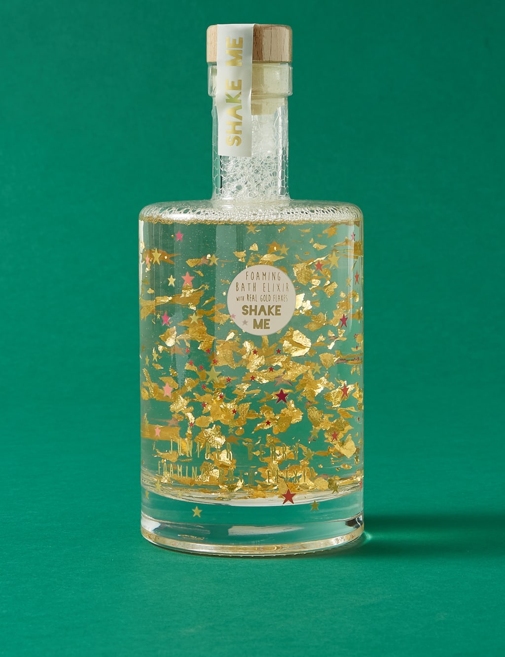 Bath Elixir with Gold Flakes 500ml | Merry & Bright | M&S