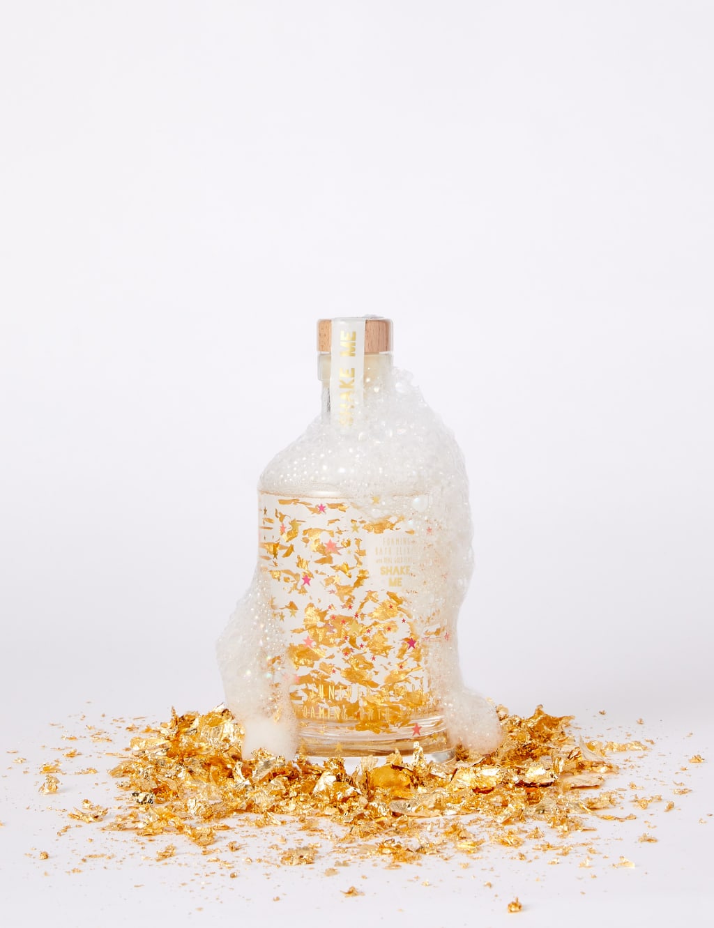 Bath Elixir with Gold Flakes 500ml | Merry & Bright | M&S