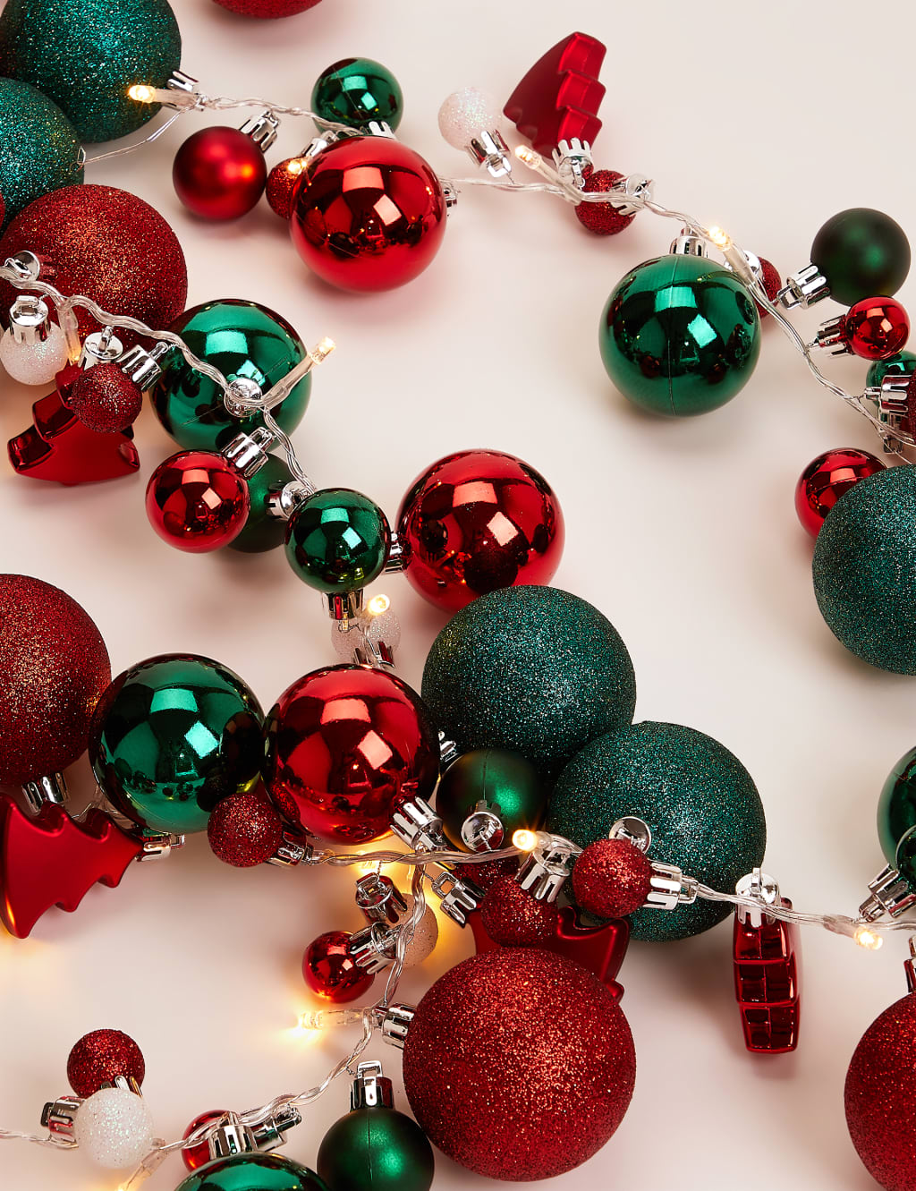 Bauble Garland Lights M&S