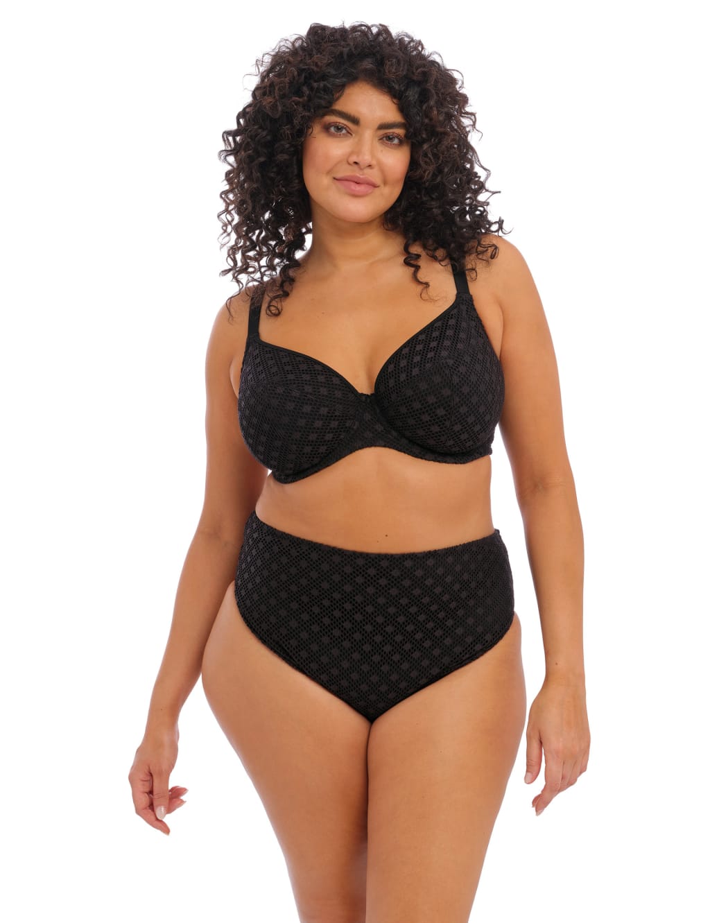 Bazaruto Textured High Leg Bikini Bottoms Elomi M&S