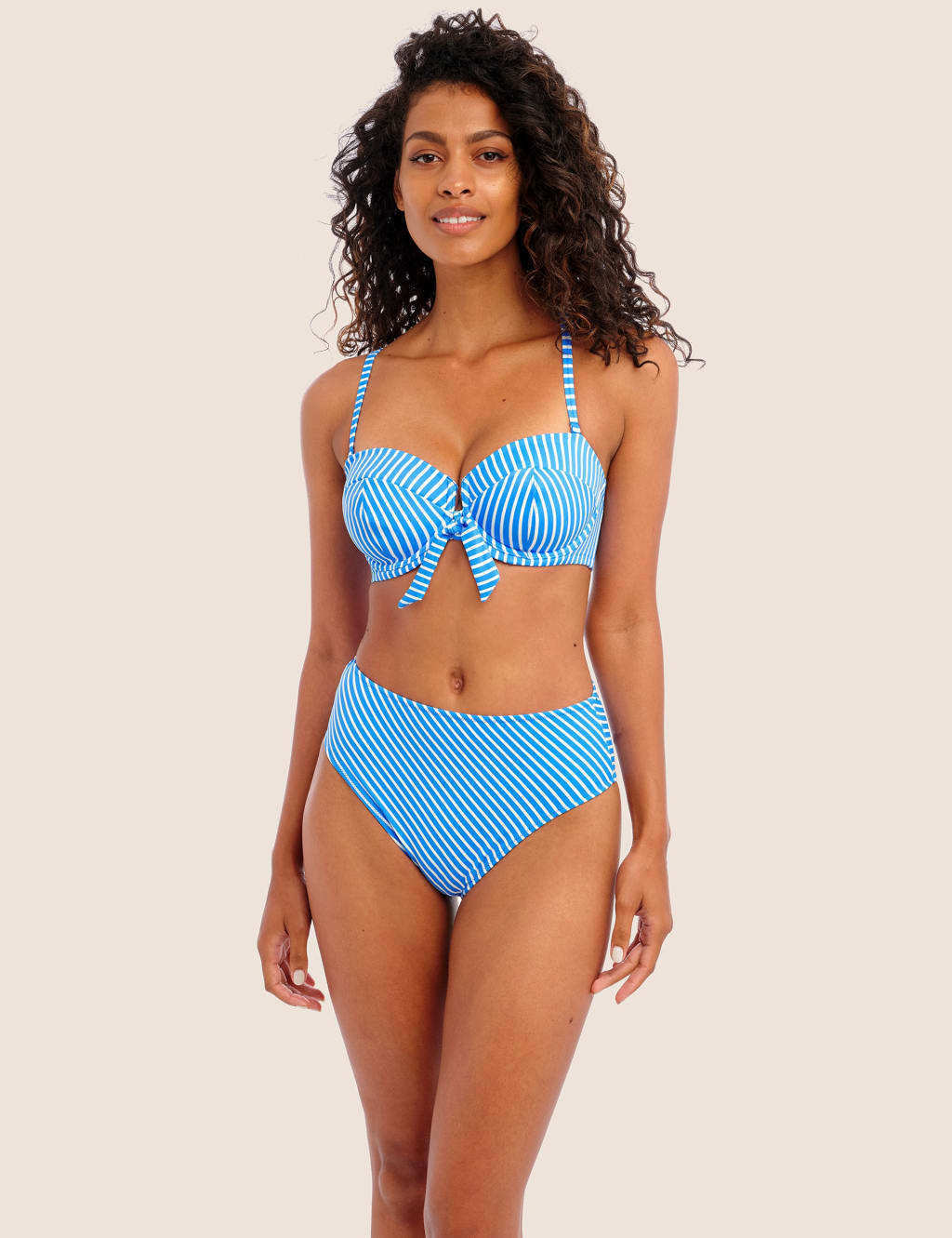 Beach Hut Underwired Bandeau Bikini Top | Freya | Mu0026S