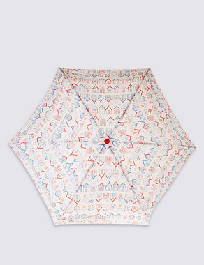 Beach Huts Compact Umbrella with FLEXIRIB™ Image 2 of 3