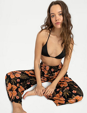 Beach Spirit Floral Wide Leg Trousers Image 2 of 5