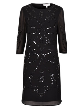 Bead & Sequin Embellished Tunic Dress Image 2 of 4