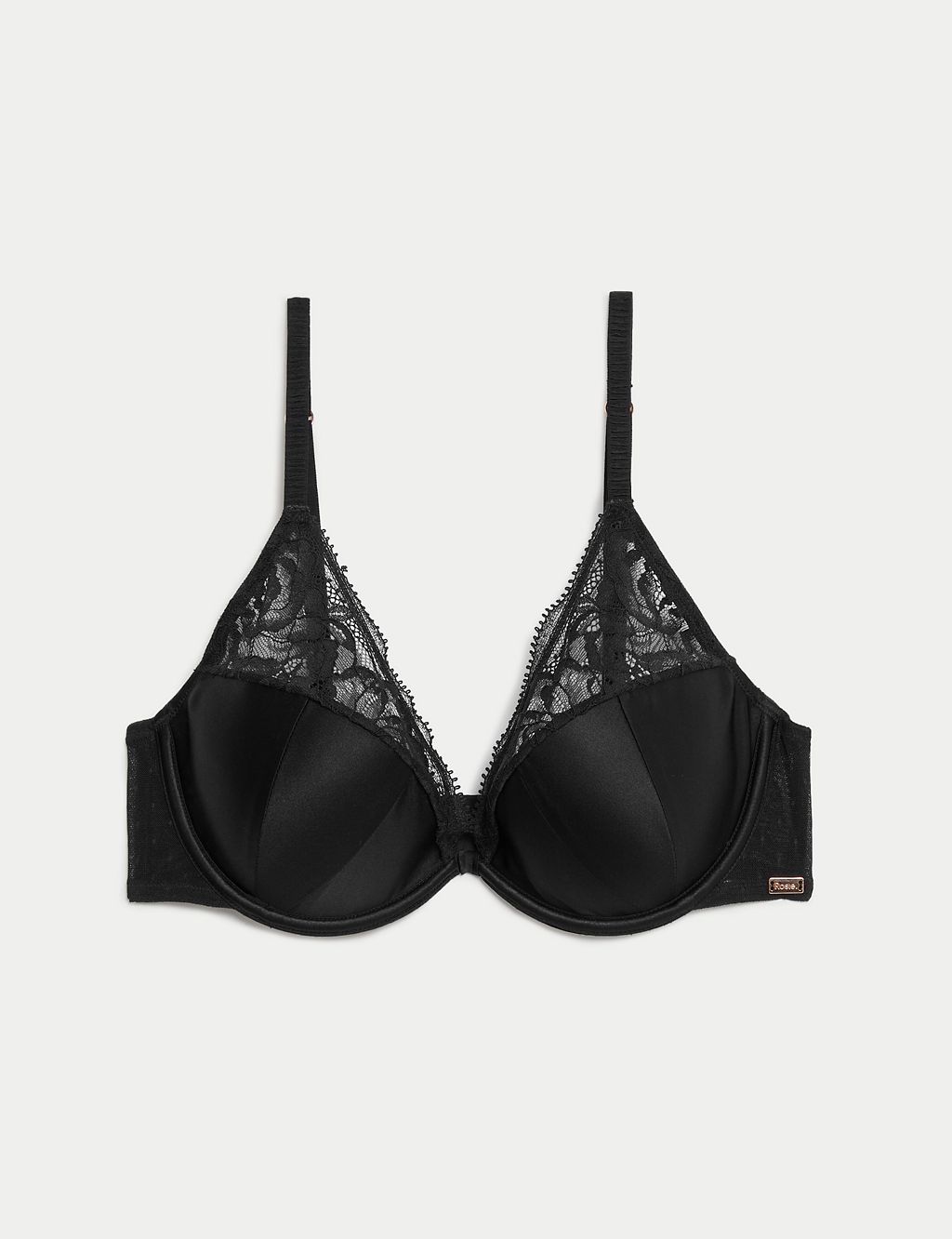 Beau Silk & Lace Wired Plunge Bra (A-E) 1 of 7