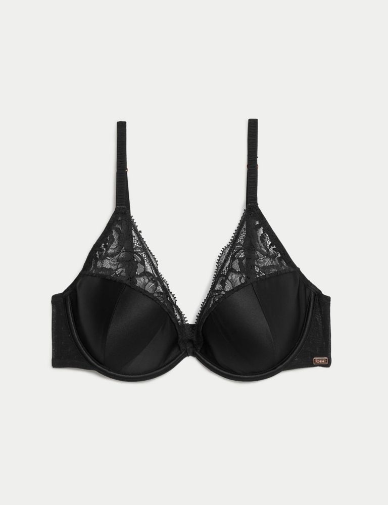 Beau Silk & Lace Wired Plunge Bra (A-E) 2 of 7