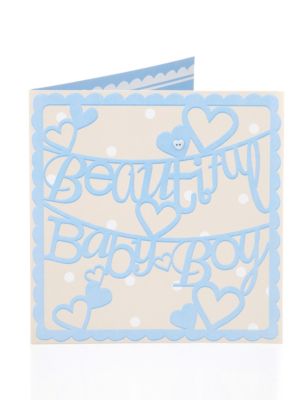 Beautiful Baby Boy Birthday Card Image 1 of 2