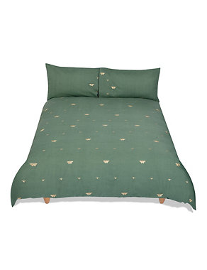 Bee & Butterfly Embroidered Bedding Set Image 2 of 4