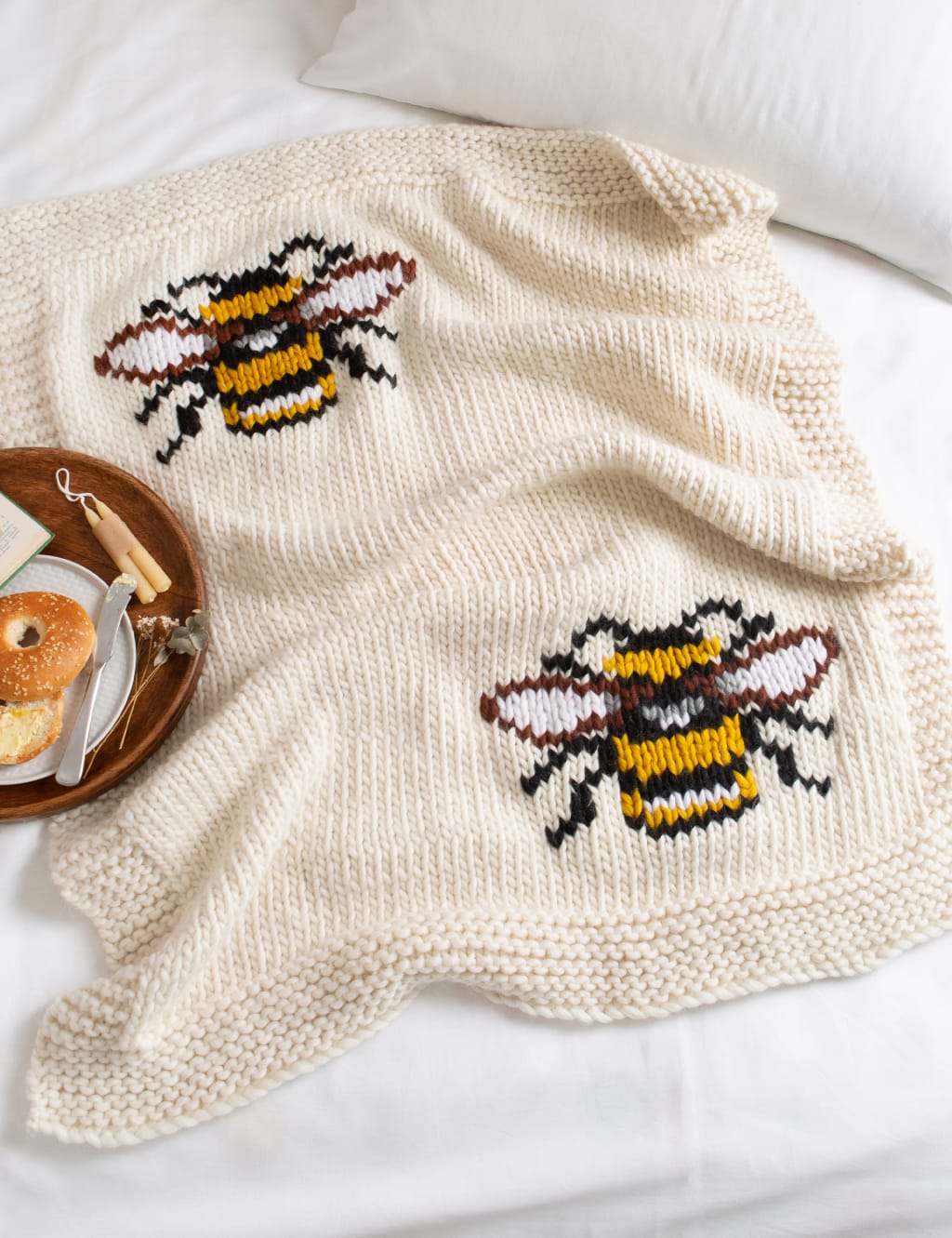 Bee Blanket Knitting Kit Wool Couture M&S
