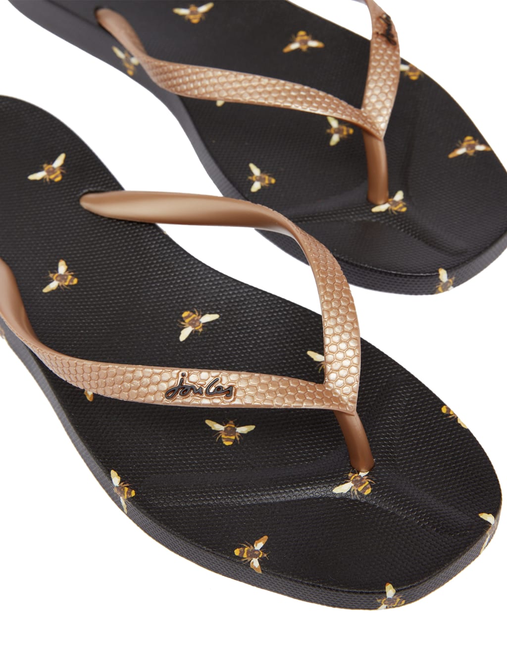 Bee Print Footbed Flip Flops Joules M&S