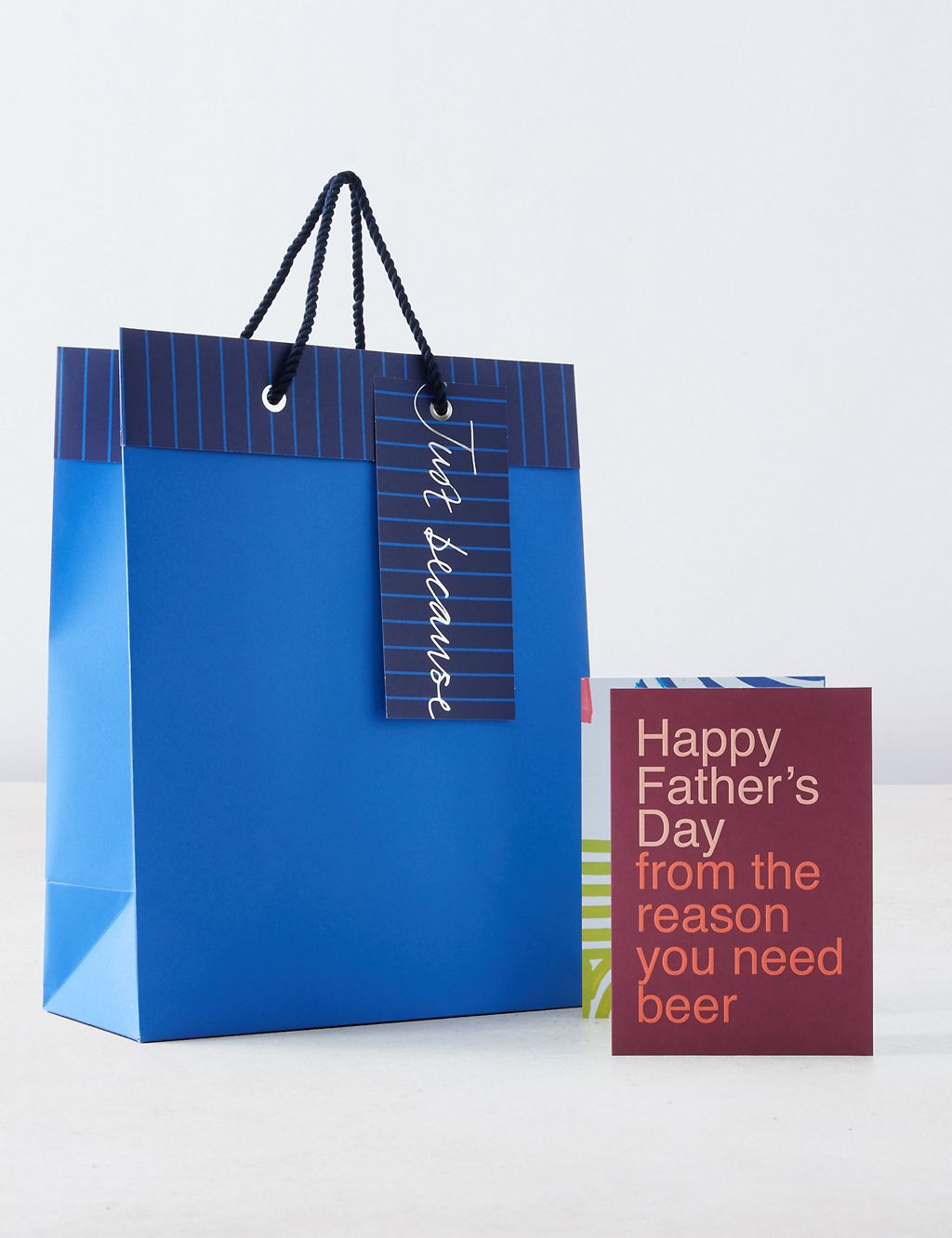 Beer Father’s Day Card & Blue Gift Bag Duo 3 of 4