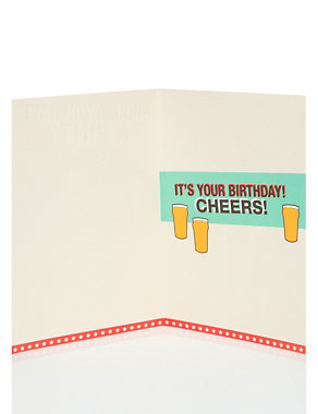 Beer Spinning Wheel Humour Birthday Card Image 2 of 3