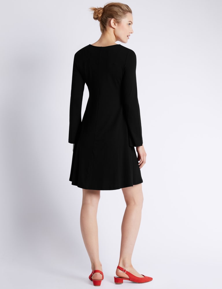 Bell sleeve online swing dress